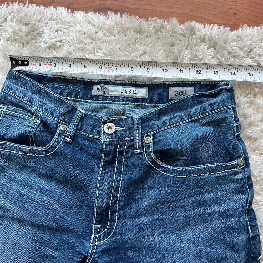 BKE Jake Men's Straight Leg Medium Wash Jeans Size 30R